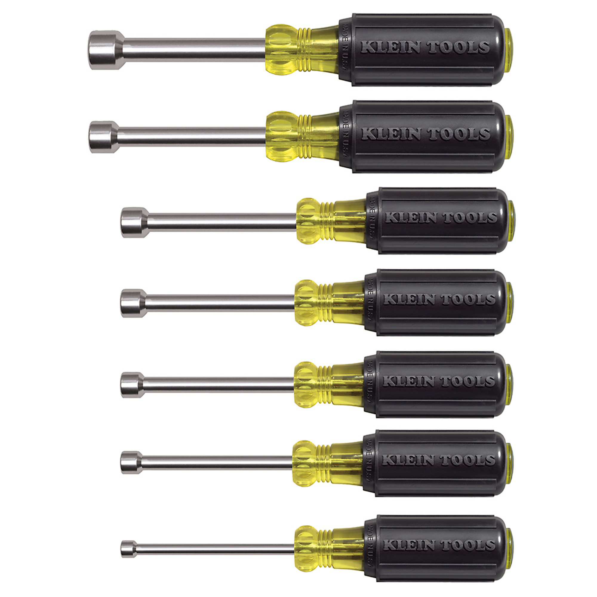 Klein Tools, Nut Driver Set, Magnetic Nut Drivers, 3in. Shaft, Model# 631M
